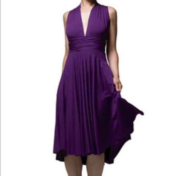 Moda International Infinity Dress Royal Purple - Picture 1 of 12